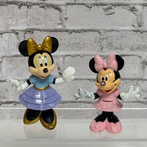 Disney Minnie Mouse Characters Figures Lot Of 2